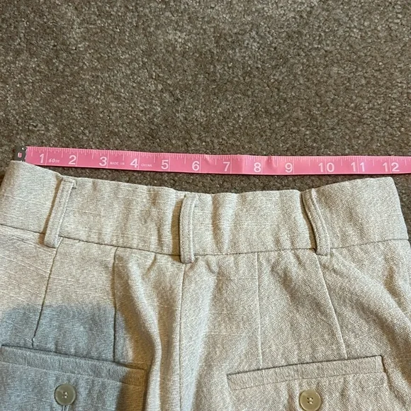 FRANKIE SHOP PLEATED LINEN BLEND PANTS - SAND - Picture 6 of 7